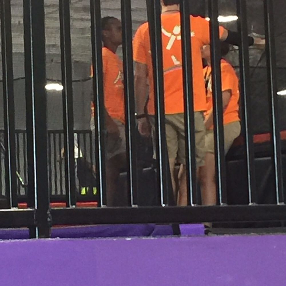 Altitude Trampoline Park - Workers are huddled up and not attending to the children - Trampoline Parks Near Me - Gulfport, Mississippi