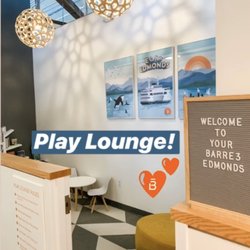 barre3 - Dedicated play lounge area available for nearly all morning classes.