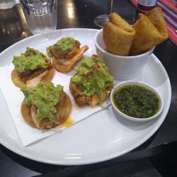 Los Dos Hombres - Tostadas and chimichangas share plate