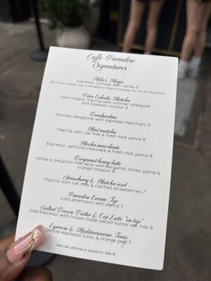 Menu photo 1 Caffe Paradiso New York, NY