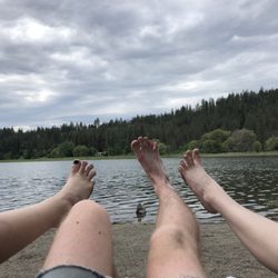 Fish Lake - Crunchy granola tasted good in yucky water :)