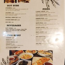 Milanos - Menu