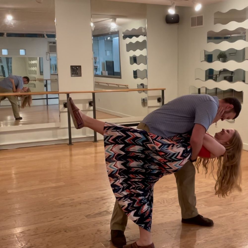 Fiance and I learning a dip Fiance and I learning a dip