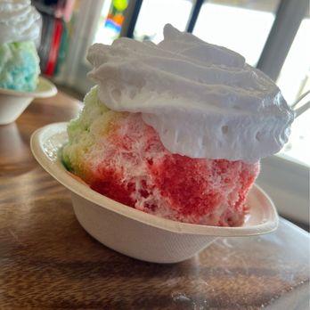 Wailua Shave Ice - Rainbow shave ice with sea foam topping - Shaved Ice Near Me - Kapaa, Hawaii Wailua Shave Ice - Rainbow shave ice with sea foam topping - Shaved Ice Near Me - Kapaa, Hawaii
