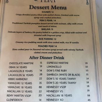 Pera Mezze House - Dessert menu - Mediterranean Near Me - Roseville, California Pera Mezze House - Dessert menu - Mediterranean Near Me - Roseville, California
