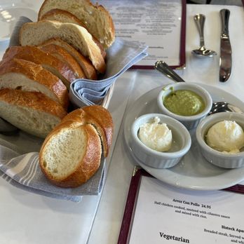 La Ronda Restaurant - Free Bread (The green sauce is spicy like wasabi) - Peruvian Near Me - San Mateo, California La Ronda Restaurant - Free Bread (The green sauce is spicy like wasabi) - Peruvian Near Me - San Mateo, California