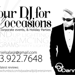 Danny B DJ Company - Specializing in all a wide genre of music, up-lighting, party lights, and premier sound! Full MC'ing, wireless sound, and monograms.