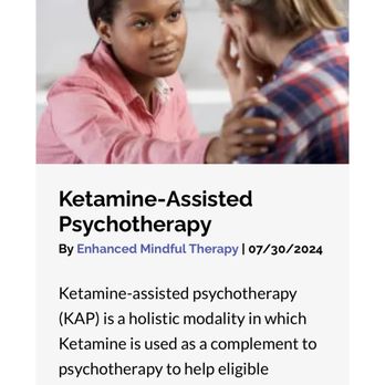 Enhanced Mindful Therapy - Ketamine-Assisted Psychotherapy (KAP) - Counseling & Mental Health Near Me - Westlake Village, California Enhanced Mindful Therapy - Ketamine-Assisted Psychotherapy (KAP) - Counseling & Mental Health Near Me - Westlake Village, California