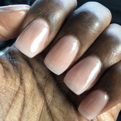 Top Nails - Didn't finish filing or shaping at all. Nails came out flat which can break very easily. The pinky nail was completely crooked.