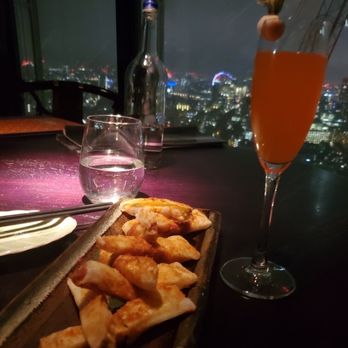 Hutong - Signature cocktail and prawn rolls - Chinese Near Me - London, XGL