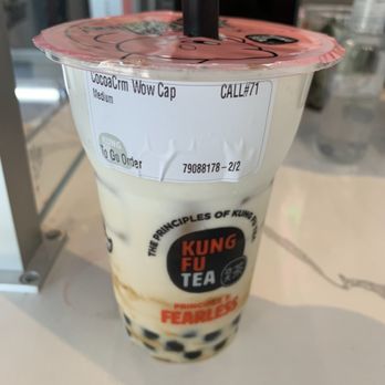 Kung Fu Tea - Cocoa Cream Wow Milk Cap - Bubble Tea Near Me - Glenview, Illinois Kung Fu Tea - Cocoa Cream Wow Milk Cap - Bubble Tea Near Me - Glenview, Illinois