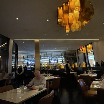 Spago - Interior--we're sitting in a booth rather than along the windows - New American Near Me - Las Vegas, Nevada