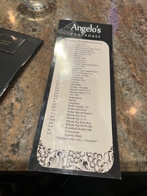 Menu photo 2 Angelo’s Chop House Monroe, MI