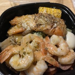 Salmon & shrimp bowl