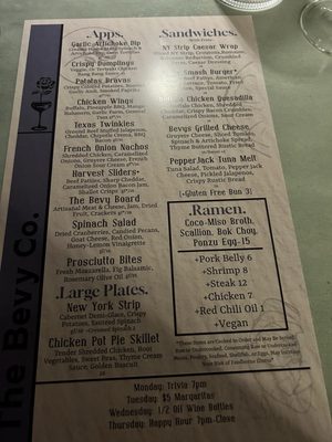 Menu photo 1 The Bevy Co Southbury, CT Menu photo 1 The Bevy Co Southbury, CT