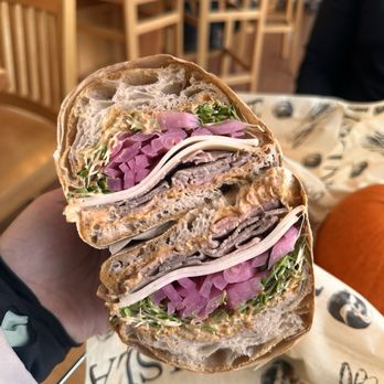 Fire Island Rustic Bakeshop - Roast Beef Sandwich - Bakeries Near Me - Anchorage, Alaska Fire Island Rustic Bakeshop - Roast Beef Sandwich - Bakeries Near Me - Anchorage, Alaska