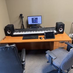 Our recording setup gives students hands-on experience with music production, and creative technology.