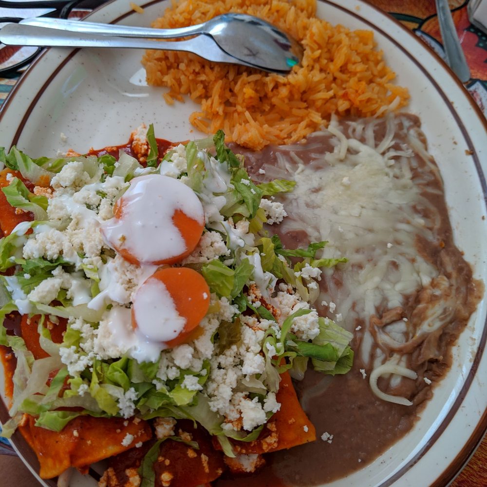 Restaurant San Pedro - Chicken enchiladas were excellent. Spicy enchilada sauce. 11.99 - New Mexican Cuisine Near Me - Castroville, California