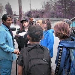 Morning Glory Inspirations - Black History walking tour with middle school class from Mountain Sun Community School.