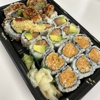 Akarui - Shrimp Tempura Roll, Salmon Avocado Roll and Spicy Chunck Salmon Roll - Ramen Near Me - Omaha, Nebraska