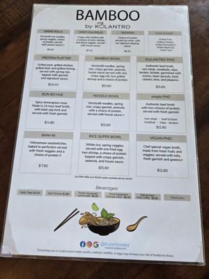Menu photo 2 Bamboo by Kulantro Albuquerque, NM