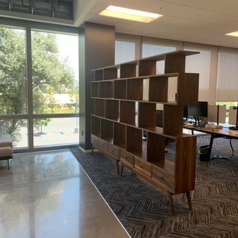 West Coast Modern - The custom bookcases we are using for a partition. The angles! Absolutely a game changer for our space. - Furniture Stores Near Me - Rancho Mirage, California West Coast Modern - The custom bookcases we are using for a partition. The angles! Absolutely a game changer for our space. - Furniture Stores Near Me - Rancho Mirage, California