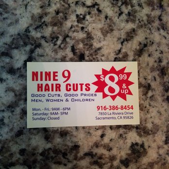Nine 9 Hair Cuts - Give her a call, and she'll take care of you in no time at all. - Hair Salons Near Me - Sacramento, California Nine 9 Hair Cuts - Give her a call, and she'll take care of you in no time at all. - Hair Salons Near Me - Sacramento, California