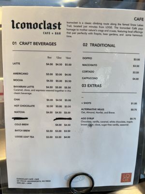 Menu photo 2 Iconoclast Cafe Leavenworth, WA Menu photo 2 Iconoclast Cafe Leavenworth, WA