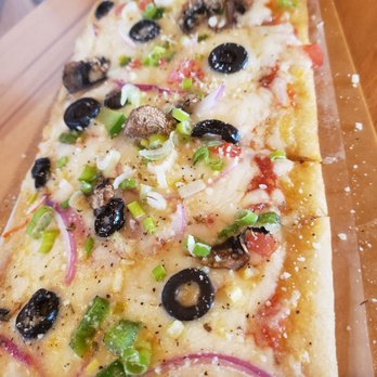 Brews & Barrels - Veggie flatbread. It's on the Monday special with a draft beer. - American Near Me - Gaithersburg, Maryland Brews & Barrels - Veggie flatbread. It's on the Monday special with a draft beer. - American Near Me - Gaithersburg, Maryland