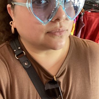 The Plus Bus Boutique - Blue Heart Sunglasses - Women's Clothing Near Me - Los Angeles, California