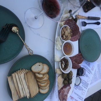 Bailarín Cellars Winery & Tasting Room - Delicious cheese board! - Wine Tasting Room Near Me - Sacramento, California