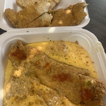 Yummies Cafe - Fish (whiting) & grits! The fish is fried and seasoned perfectly! The grits are great and creamy! My coworker couldn't wait for me to grab - Soul Food Near Me - Riverdale, Georgia Yummies Cafe - Fish (whiting) & grits! The fish is fried and seasoned perfectly! The grits are great and creamy! My coworker couldn't wait for me to grab - Soul Food Near Me - Riverdale, Georgia
