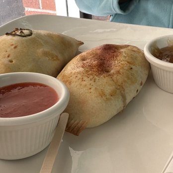 Best Artisan Empanadas - Chicken Cilantro and chorizo egg n Cheese Empanadas served with Mango and Spicy chutneys!! Damn , these are good! - Coffee & Tea Near Me - Campbell, California