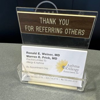 Asthma & Allergy Associates PA - Business card - Allergists Near Me - Lawrence, Kansas Asthma & Allergy Associates PA - Business card - Allergists Near Me - Lawrence, Kansas