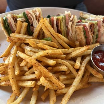 The Crooked Duck - This was a turkey club with seasoned fries, which were absolutely delicious and fresh - New American Near Me - Long Beach, California The Crooked Duck - This was a turkey club with seasoned fries, which were absolutely delicious and fresh - New American Near Me - Long Beach, California