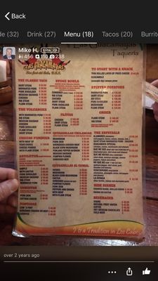 Menu photo 5 Las Guacamayas Cabo San Lucas, BCS Menu photo 5 Las Guacamayas Cabo San Lucas, BCS