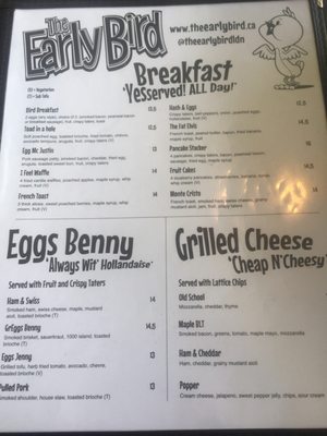 Menu photo 5 The Early Bird London, ON Menu photo 5 The Early Bird London, ON