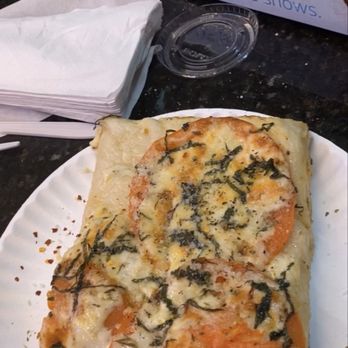 Pinocchios Pizza & Subs - tomato basil pizza slice - Pizza Near Me - Cambridge, Massachusetts