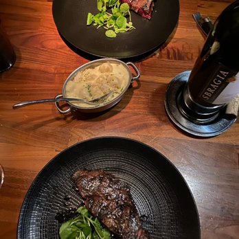 Bourbon Steak - 14oz cape grim Rib Eye (split) with the truffle Mac and cheese - Steakhouses Near Me - Washington, DC, District of Columbia