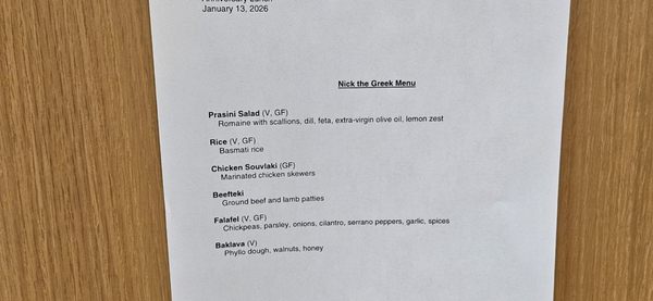 Menu photo 4 Nick The Greek San Jose, CA