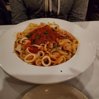 Pasta Amore - Spaghetti with calamari - Italian Near Me - Omaha, Nebraska Pasta Amore - Spaghetti with calamari - Italian Near Me - Omaha, Nebraska