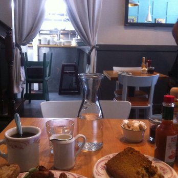 Plain Jane - Across kitchen - there's an outlet under my table so I can charge my phone and write this review - woohoo! - Breakfast & Brunch Near Me - San Francisco, California