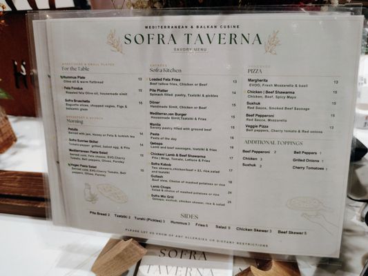 Menu photo 2 Sofra Taverna Las Vegas, NV Menu photo 2 Sofra Taverna Las Vegas, NV