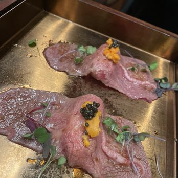 Chubby Cattle - A5 Wagyu Uni Caviar Nigiri - Barbeque Near Me - Cerritos, California