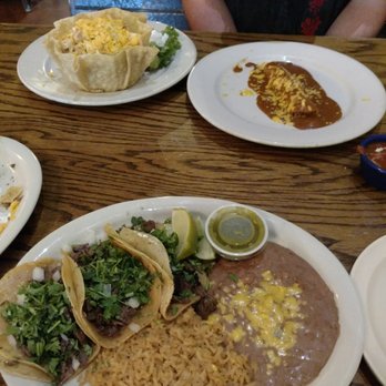 Los Hermanos Mexican Restaurant Forney - Taco plate and enchilada side with taco salad. - Mexican Near Me - Forney, Texas Los Hermanos Mexican Restaurant Forney - Taco plate and enchilada side with taco salad. - Mexican Near Me - Forney, Texas