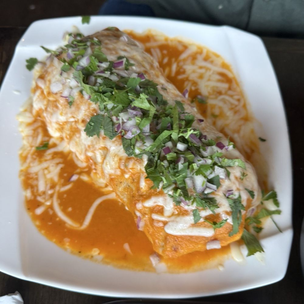 La Chingona - Carnitas Wet Burrito (Fried Pork) - Mexican Near Me - Seattle, Washington La Chingona - Carnitas Wet Burrito (Fried Pork) - Mexican Near Me - Seattle, Washington