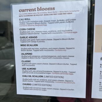 Bloom Bagels - Menu - Bagels Near Me - Campbell, California