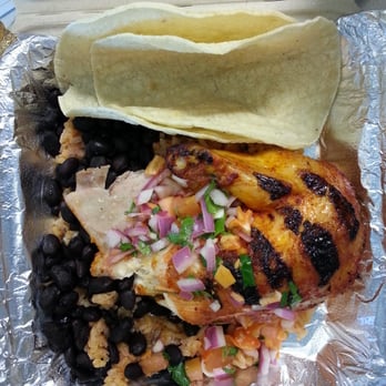 Vaquero Cafe - Achiote Roasted Chicken w/ Rice, Black Beans, Corn Tortillas, and Spicy Habanero Sauce - New American Near Me - Vacaville, California Vaquero Cafe - Achiote Roasted Chicken w/ Rice, Black Beans, Corn Tortillas, and Spicy Habanero Sauce - New American Near Me - Vacaville, California