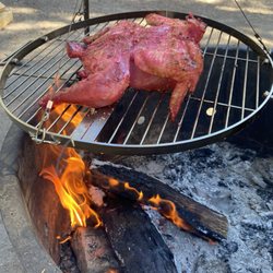 The Woodshed - Char-siu chicken over white oak