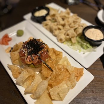 Thirsty Lion - Tuna tower and calamari - American Near Me - Dallas, Texas